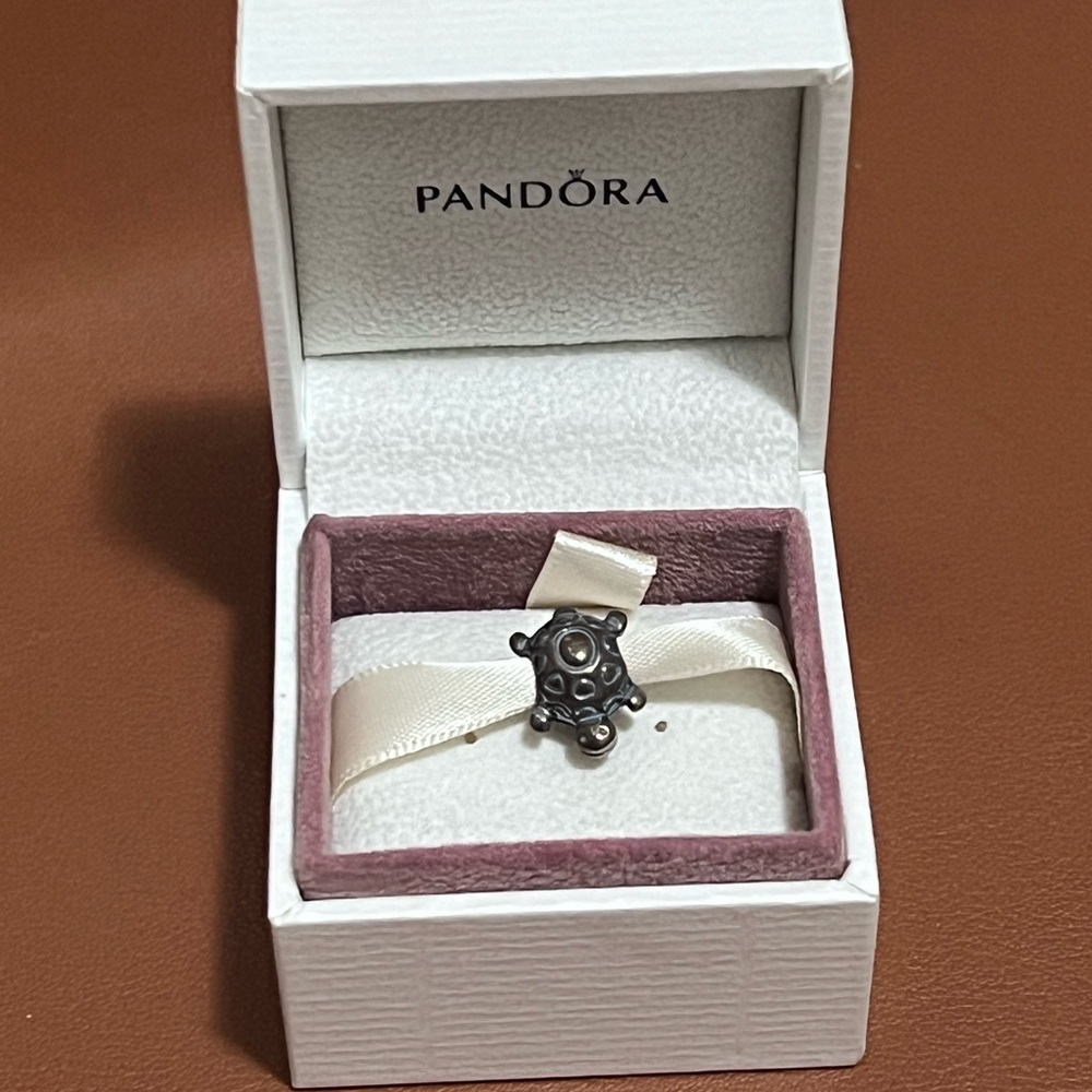 Pandora Silver Smiling Turtle Retired Charm